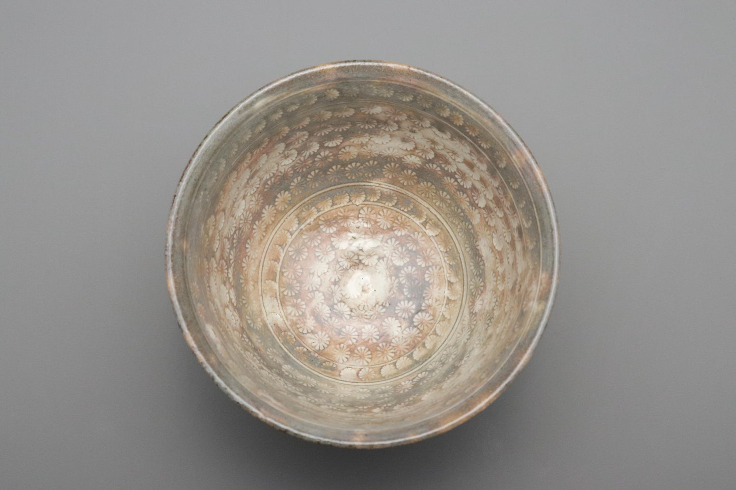 Mishima Ware Matcha Chawan | Korean Inlay Tea Bowl with Signed Box | Handcrafted Japanese Pottery | Wabi-Sabi Vintage Tea Ceremony Bowl