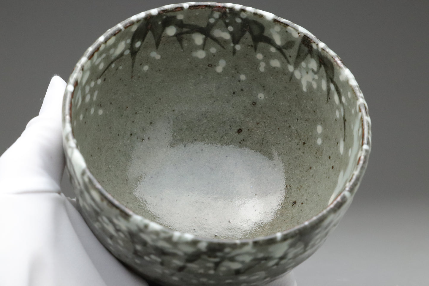 Akatsu Ware Matcha Chawan Tea Bowl | Kenzan Yukizasa Style | Japanese Pottery for Tea Ceremony | Vintage Wabi-Sabi Ceramic Bowl from Japan