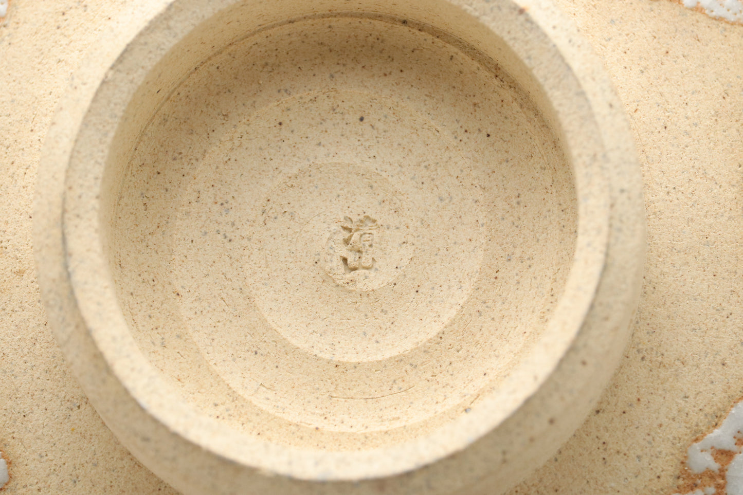 Large Japanese Mino Shino Pottery Bowl | Handmade Ceramic Serving Dish | Wabi Sabi White Glaze Stoneware | Rustic Kitchenware | Unique Gifts