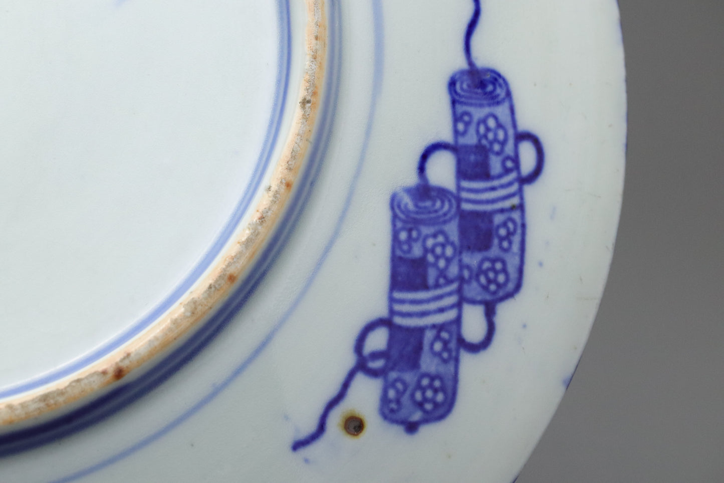 Japanese Imari Plate | Blue and White Porcelain | Large Charger | Hydrangea Chrysanthemum Peony | Hand Painted | Sometsuke | Japan Art