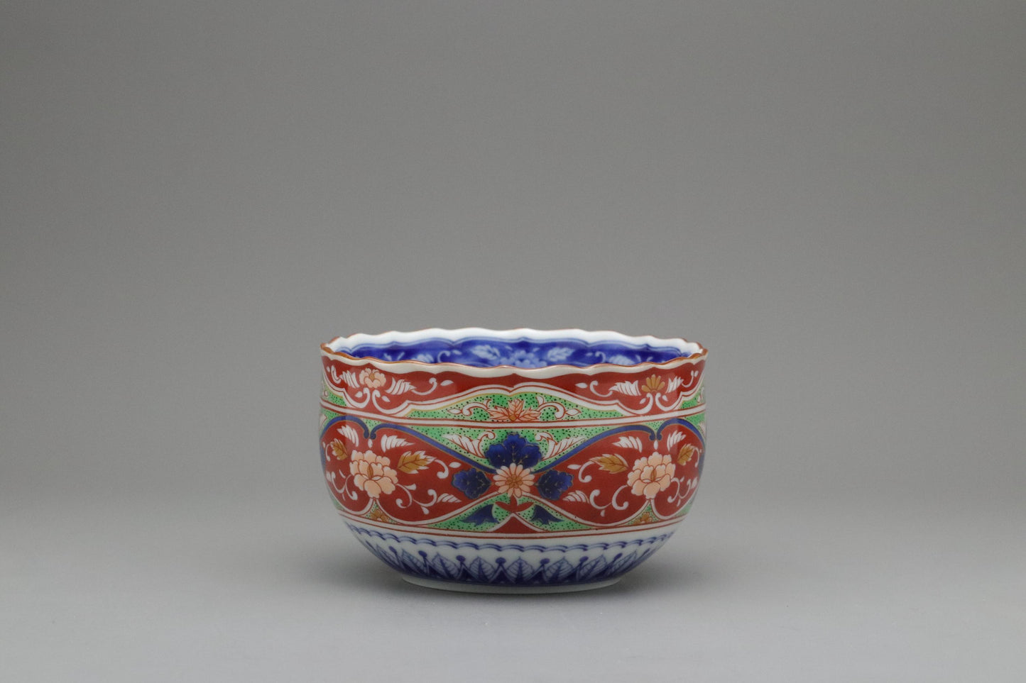 Kozangama Sometsunishiki Hanacho Teacups Set | Authentic Hand-Painted Arita Ware Porcelain Yunomi for Traditional Japanese Tea Ceremony Gift