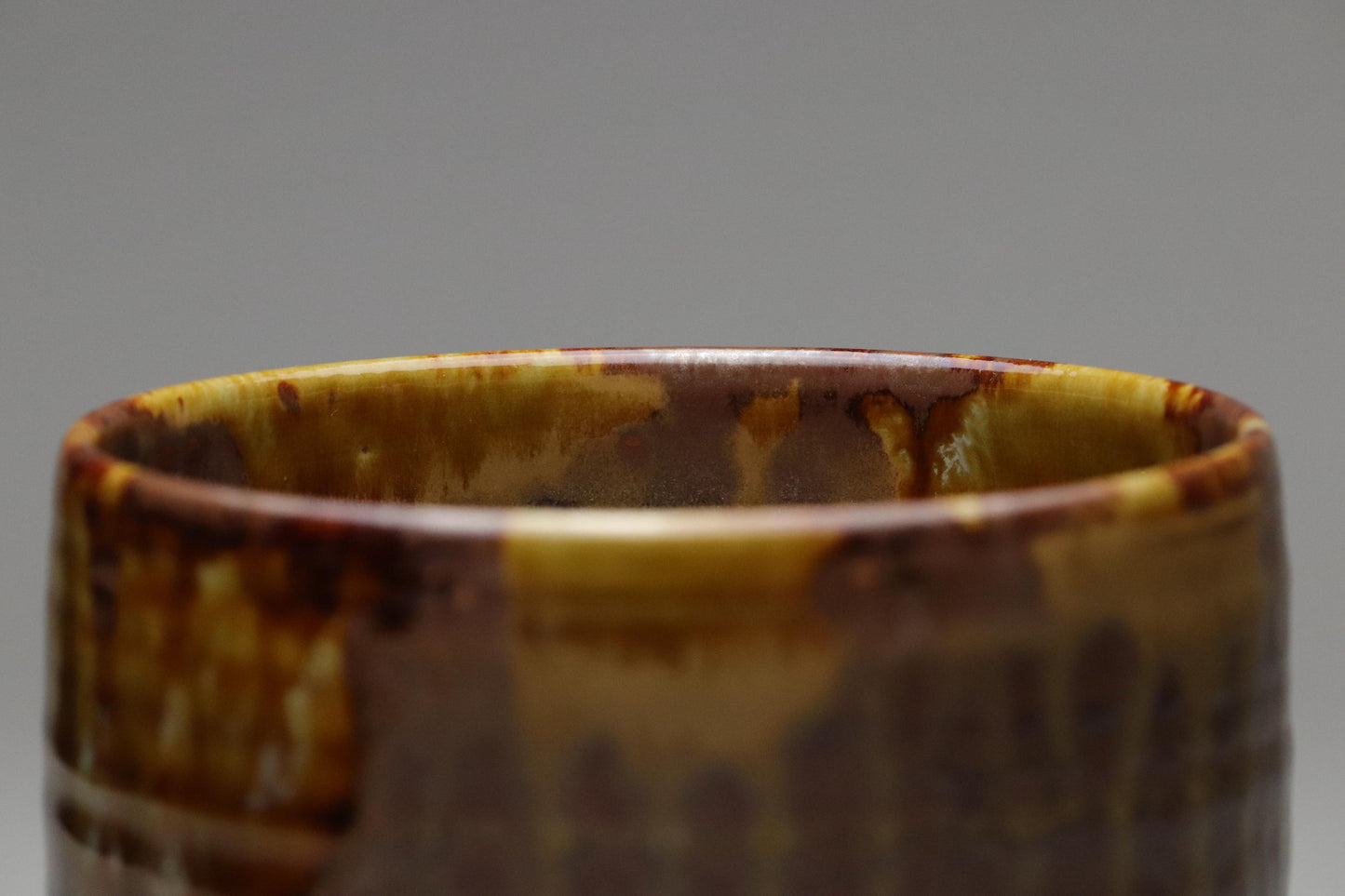 Takatori Ware Matcha Bowl – Japanese Chawan for Tea Ceremony with Signed Wooden Box Handcrafted Glazed Pottery with Traditional Kiln Finish