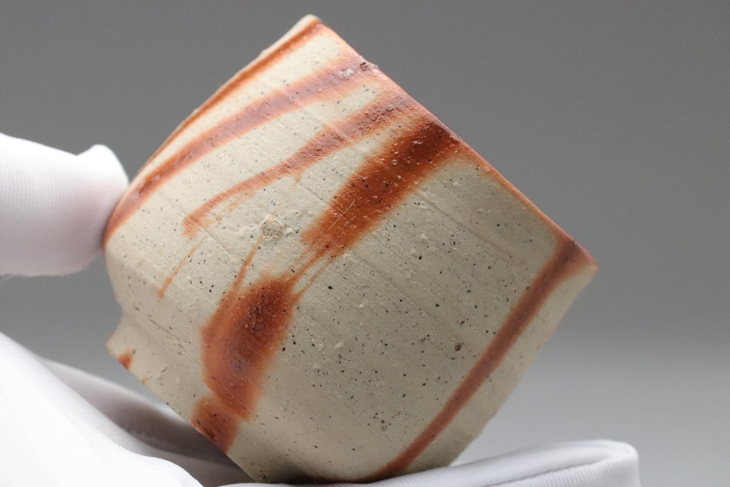 Bizen Ware Sake Cup by Yuichi Yamamoto | Wood-Fired Ochoko with Signed Box | Japanese Wabi-Sabi Pottery | Vintage Bizen-yaki Shochu Cup