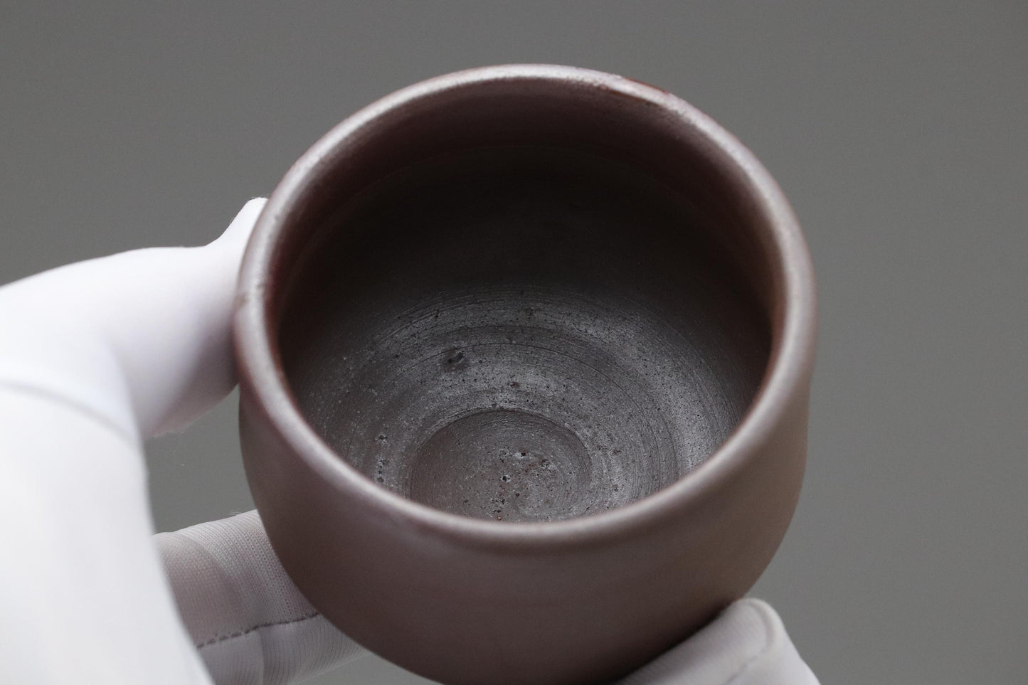 Bizen Ware Sake Cup – Japanese Ochoko with Natural Kiln Marks – Rustic Unglazed Pottery for Sake Tasting or Display – Handmade in Japan