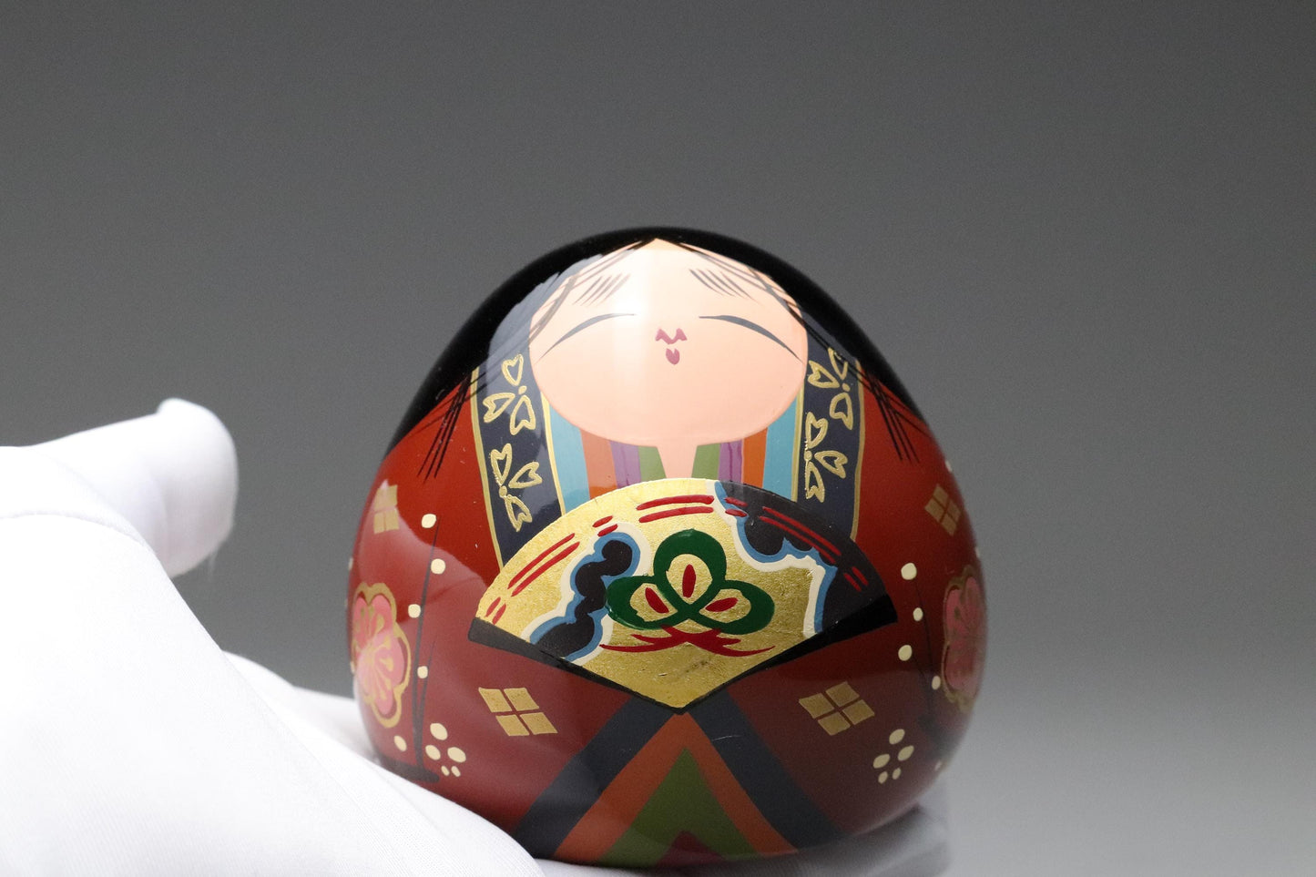 Japanese Ouchi Dolls | Traditional Folk Art Couple Figurines | Hand-Painted Wooden Decorative Ornaments with Box | Made in Japan