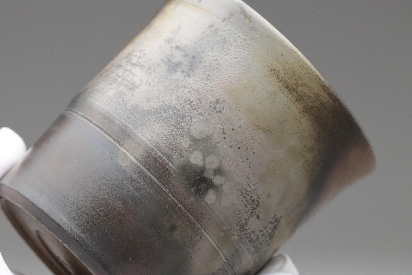 Bizen Ware Shochu Cup by Togei Konishi | Japanese Pottery | Traditional Yakishime Firing | Rustic Natural Glaze | Japan Ceramic Tumbler