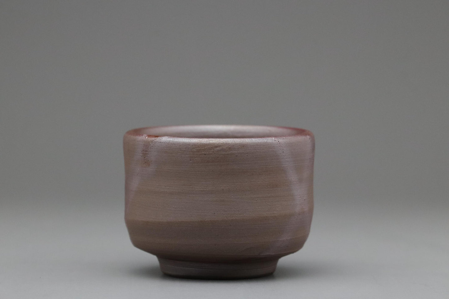 Bizen Ware Sake Cup – Japanese Ochoko with Natural Kiln Marks – Rustic Unglazed Pottery for Sake Tasting or Display – Handmade in Japan
