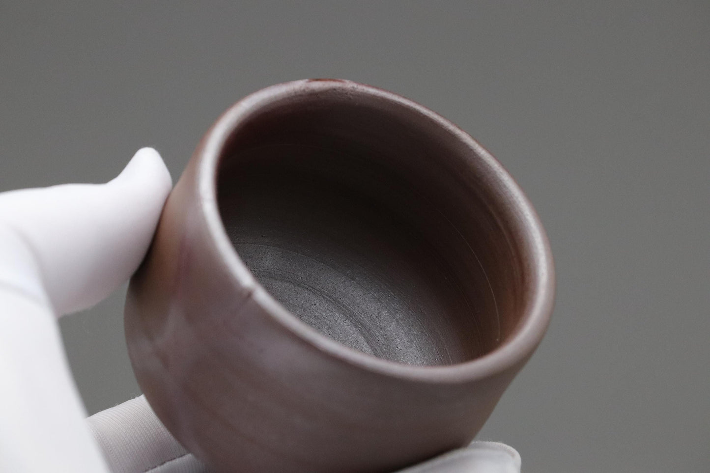 Bizen Ware Sake Cup – Japanese Ochoko with Natural Kiln Marks – Rustic Unglazed Pottery for Sake Tasting or Display – Handmade in Japan