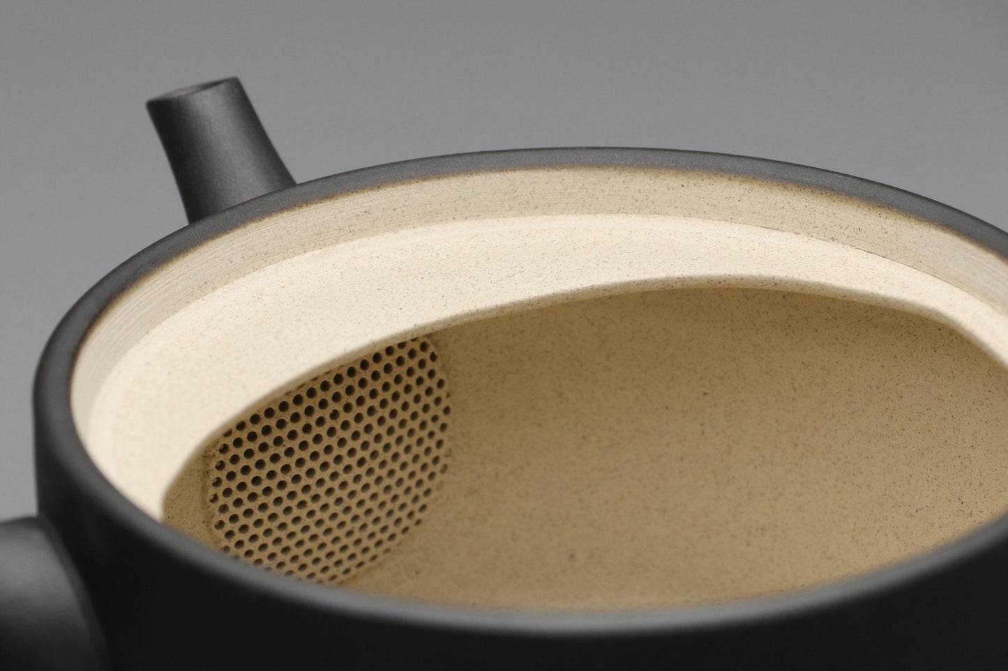 Tokoname Yaki Japanese Kyusu Teapot | Black Clay Side Handle Teapot | Minimalist Handcrafted Pottery | Traditional Tokoname Ware