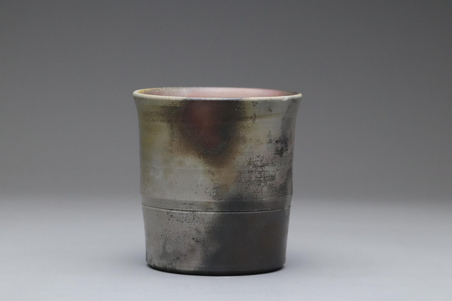Bizen Ware Shochu Cup by Togei Konishi | Japanese Pottery | Traditional Yakishime Firing | Rustic Natural Glaze | Japan Ceramic Tumbler