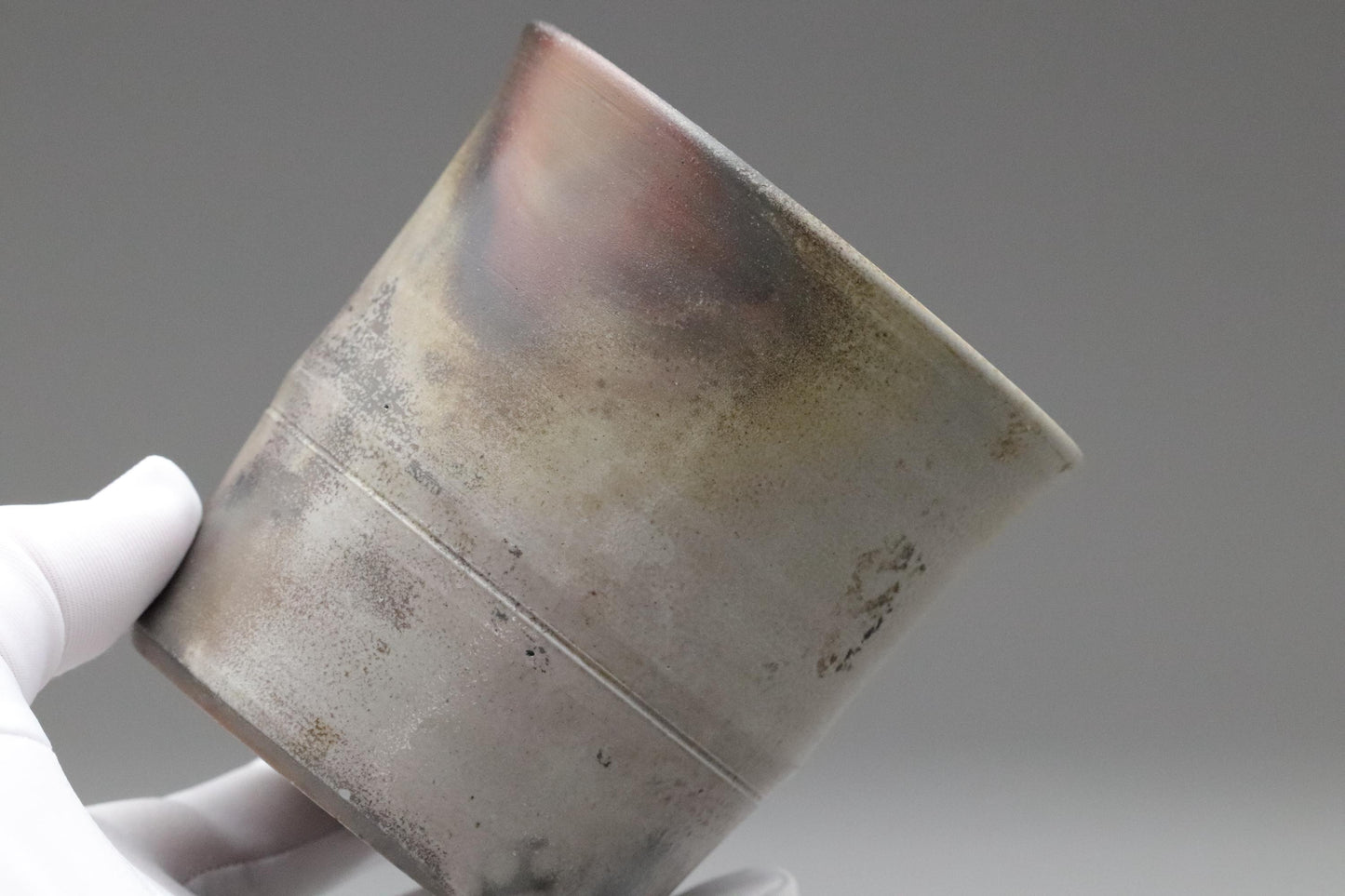 Bizen Ware Shochu Cup by Togei Konishi | Japanese Pottery | Traditional Yakishime Firing | Rustic Natural Glaze | Japan Ceramic Tumbler