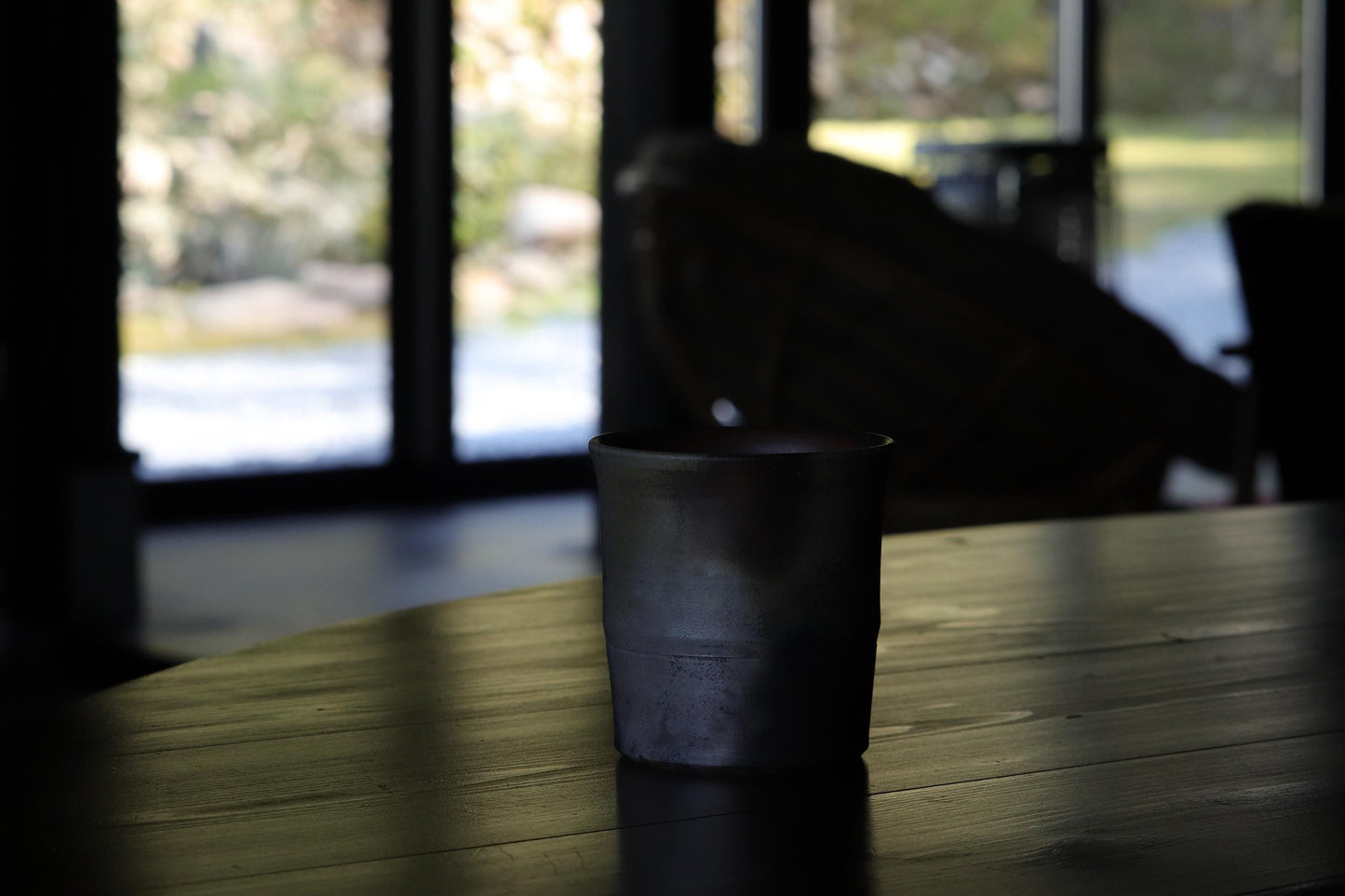Bizen Ware Shochu Cup by Togei Konishi | Japanese Pottery | Traditional Yakishime Firing | Rustic Natural Glaze | Japan Ceramic Tumbler