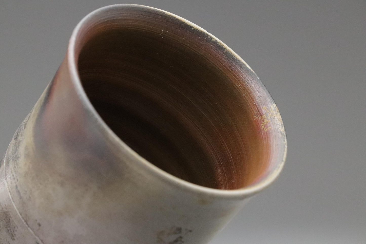 Bizen Ware Shochu Cup by Togei Konishi | Japanese Pottery | Traditional Yakishime Firing | Rustic Natural Glaze | Japan Ceramic Tumbler