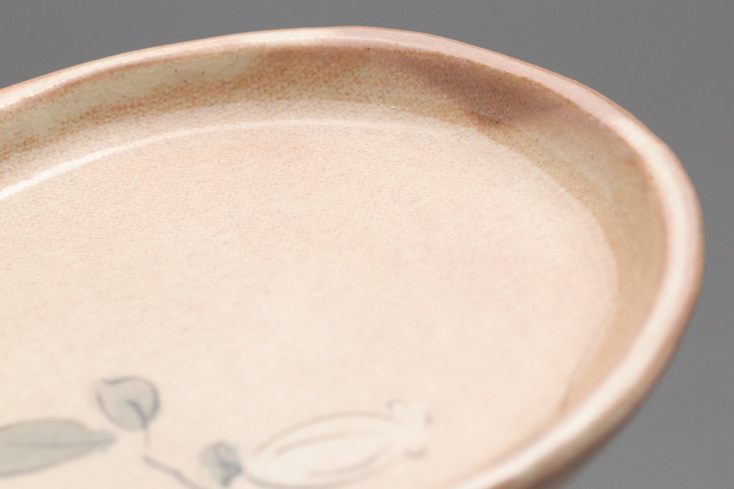 Japanese Hagi Ware Plates Set of 3 | Handpainted Wildflower Small Dishes | Ichiyansei Saito Sachiko | Meimeizara Wooden Box Tomobako Japan