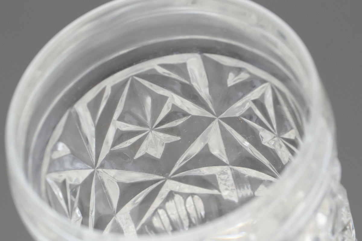 Vintage HOYA Crystal Glass Tumbler Set | Japanese Cut Crystal Lowball Whiskey Glasses | Luxury Drinkware Barware | Retro Cocktail Drinkwares