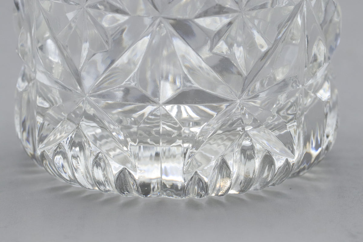 Vintage HOYA Crystal Glass Tumbler Set | Japanese Cut Crystal Lowball Whiskey Glasses | Luxury Drinkware Barware | Retro Cocktail Drinkwares