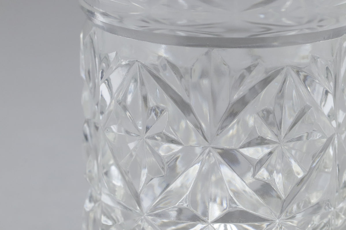 Vintage HOYA Crystal Glass Tumbler Set | Japanese Cut Crystal Lowball Whiskey Glasses | Luxury Drinkware Barware | Retro Cocktail Drinkwares