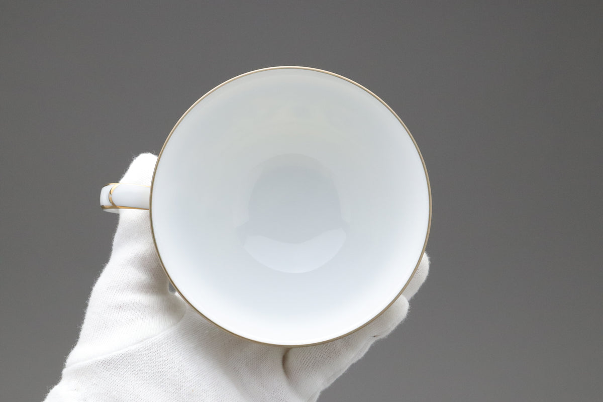 Vintage Noritake Polonaise Tea Set | Set of 6 Trio Cups Saucers Plates | Blue Gold Porcelain Dinnerware | Japanese Retro Dessert ServerArts
