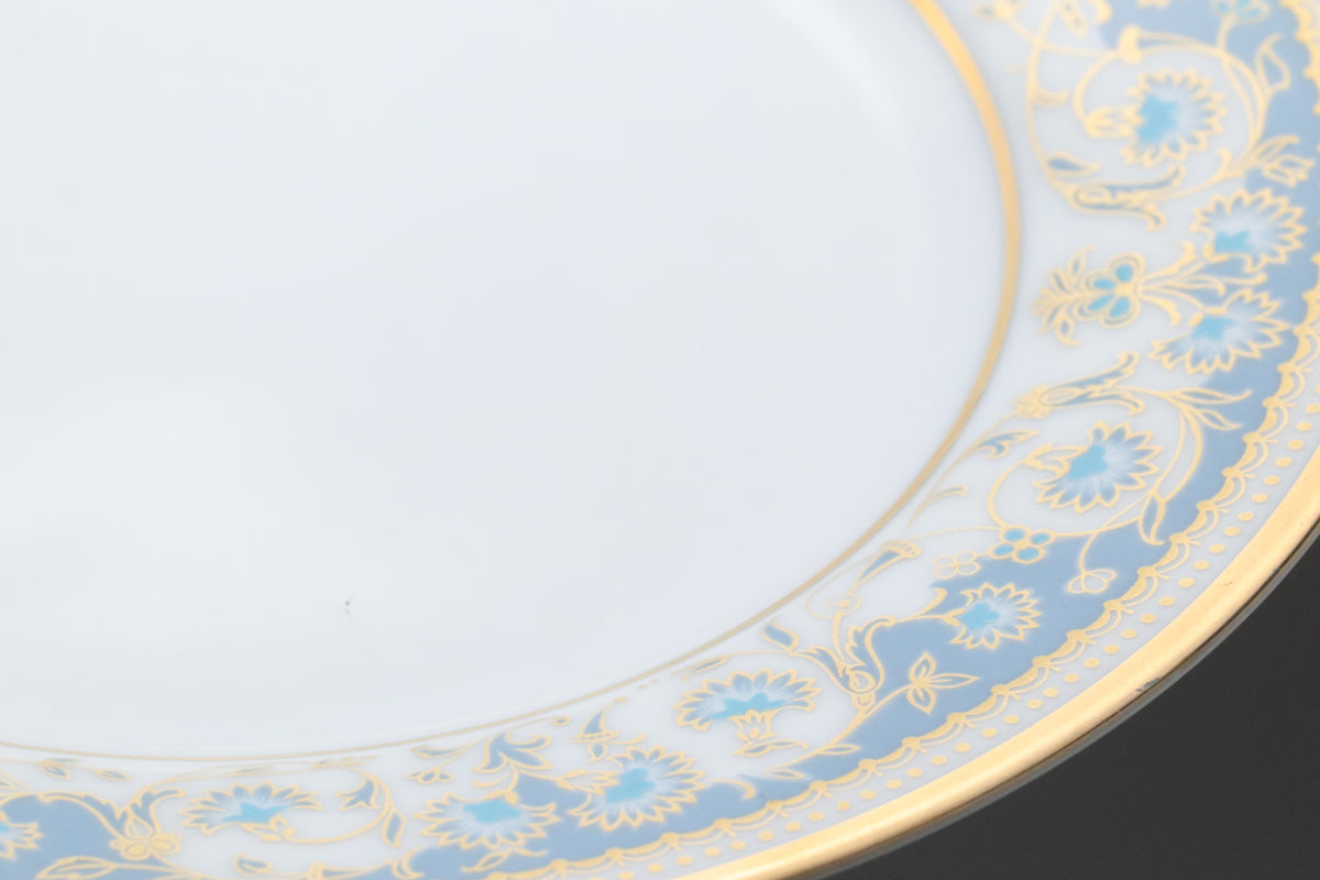 Vintage Noritake Polonaise Tea Set | Set of 6 Trio Cups Saucers Plates | Blue Gold Porcelain Dinnerware | Japanese Retro Dessert ServerArts