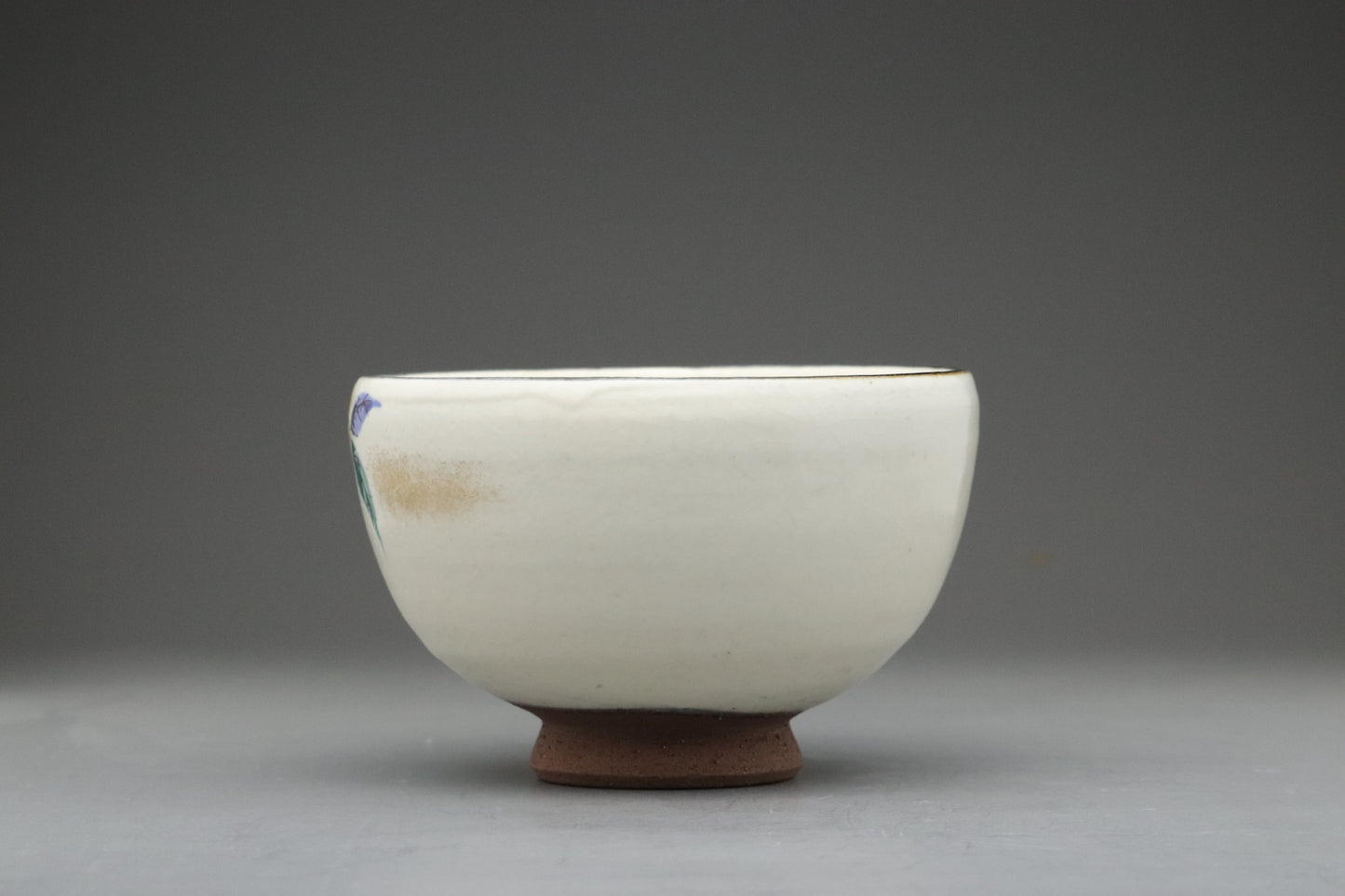 Japanese Mino Ware Matcha Bowl | Hand-Painted Ceramic Chawan w/ Yuzu Design | Authentic Tea Bowl for Daily Tea Rituals & Tea Lovers Art Gift