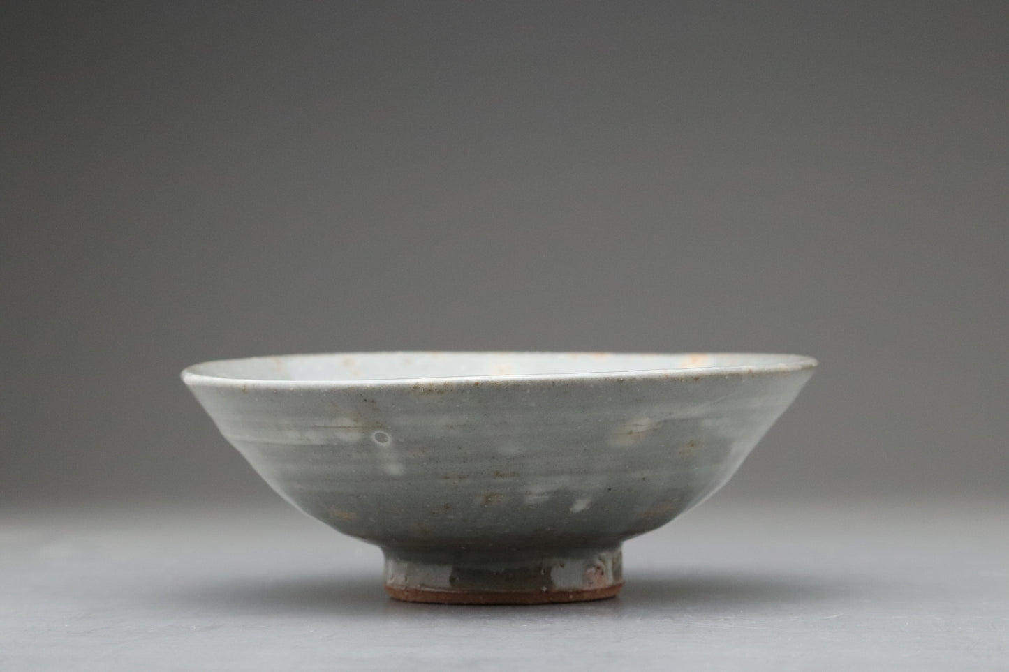 Japanese Celadon Glaze Art Bowl | Authentic Rustic Ceramic Collector Item | Handcrafted Wabi-Sabi Pottery | Kensan Style Home Display Gift