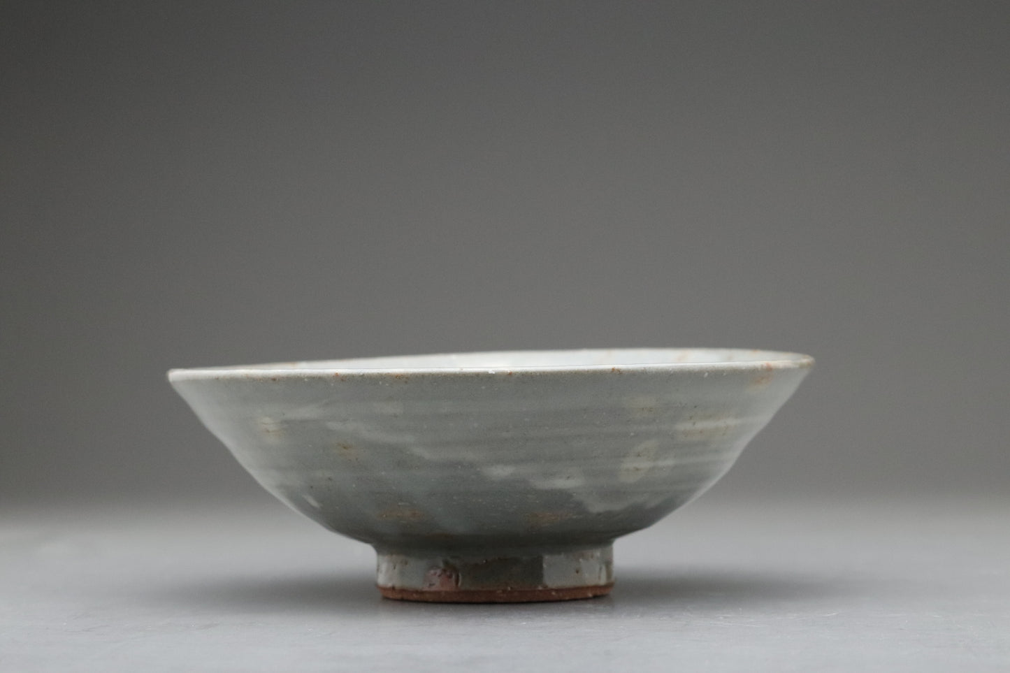 Japanese Celadon Glaze Art Bowl | Authentic Rustic Ceramic Collector Item | Handcrafted Wabi-Sabi Pottery | Kensan Style Home Display Gift