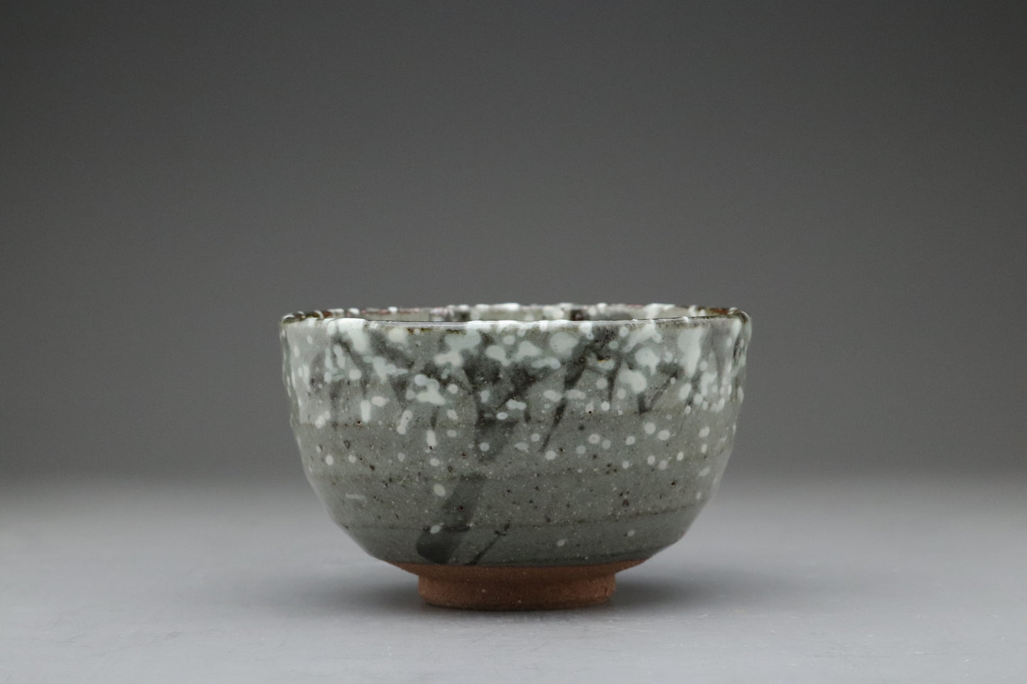 Akatsu Ware Matcha Chawan Tea Bowl | Kenzan Yukizasa Style | Japanese Pottery for Tea Ceremony | Vintage Wabi-Sabi Ceramic Bowl from Japan
