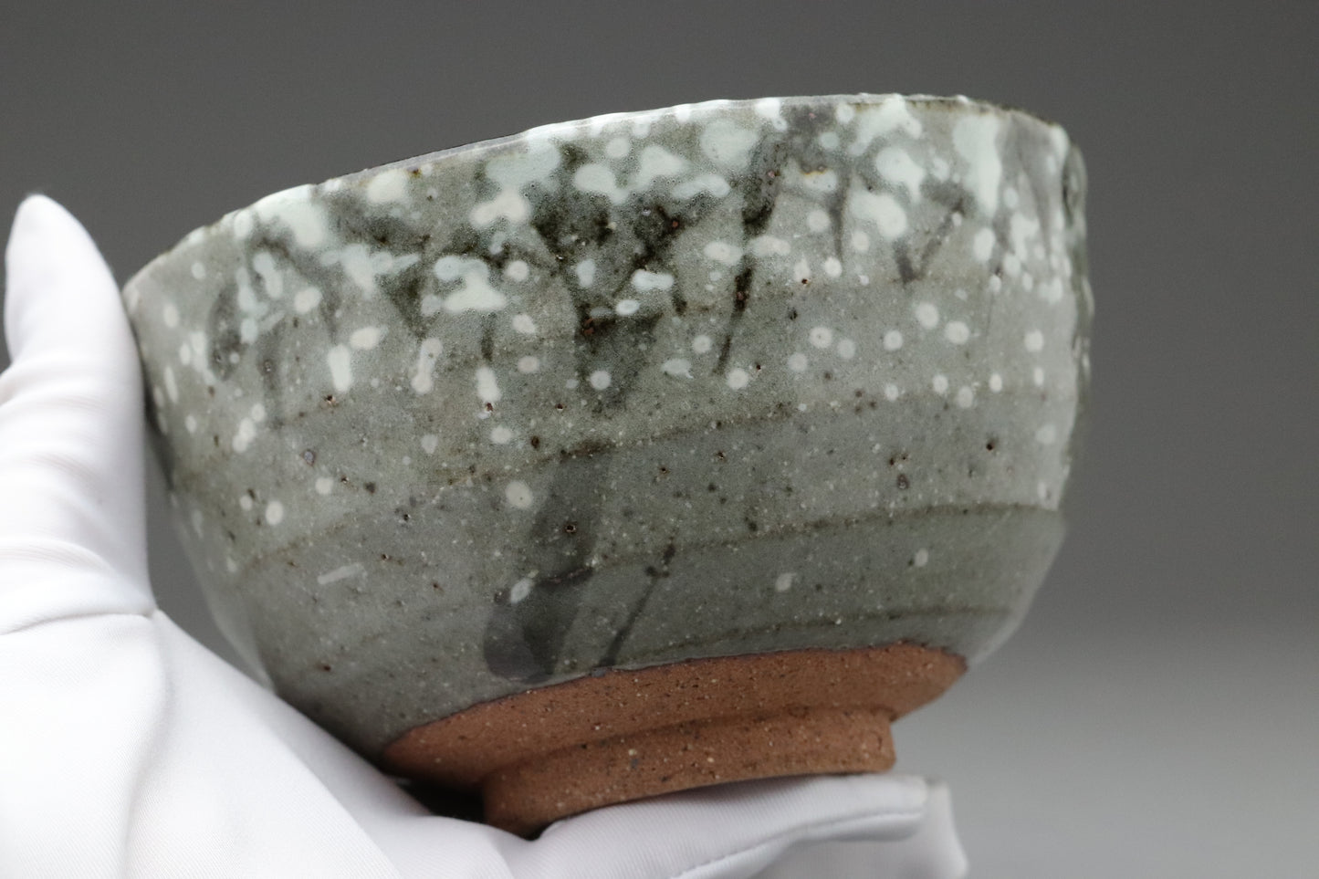 Akatsu Ware Matcha Chawan Tea Bowl | Kenzan Yukizasa Style | Japanese Pottery for Tea Ceremony | Vintage Wabi-Sabi Ceramic Bowl from Japan