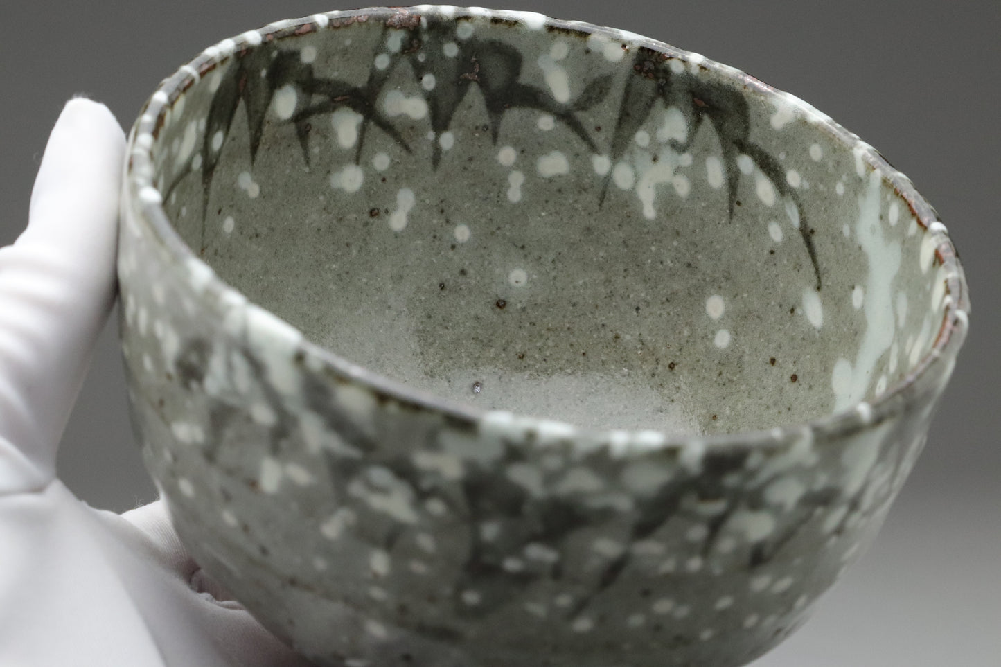 Akatsu Ware Matcha Chawan Tea Bowl | Kenzan Yukizasa Style | Japanese Pottery for Tea Ceremony | Vintage Wabi-Sabi Ceramic Bowl from Japan