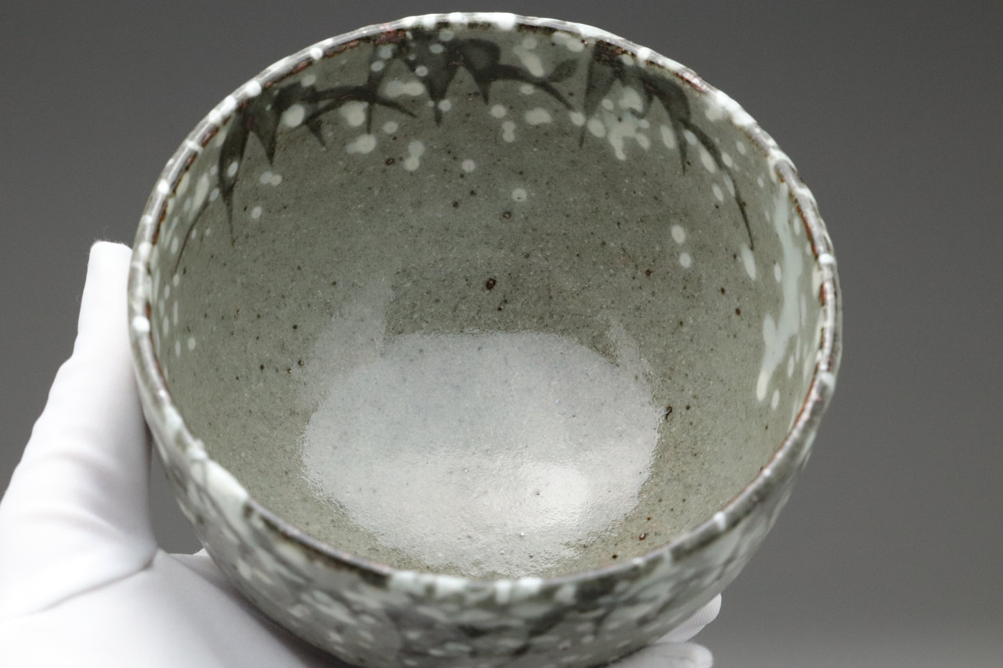 Akatsu Ware Matcha Chawan Tea Bowl | Kenzan Yukizasa Style | Japanese Pottery for Tea Ceremony | Vintage Wabi-Sabi Ceramic Bowl from Japan