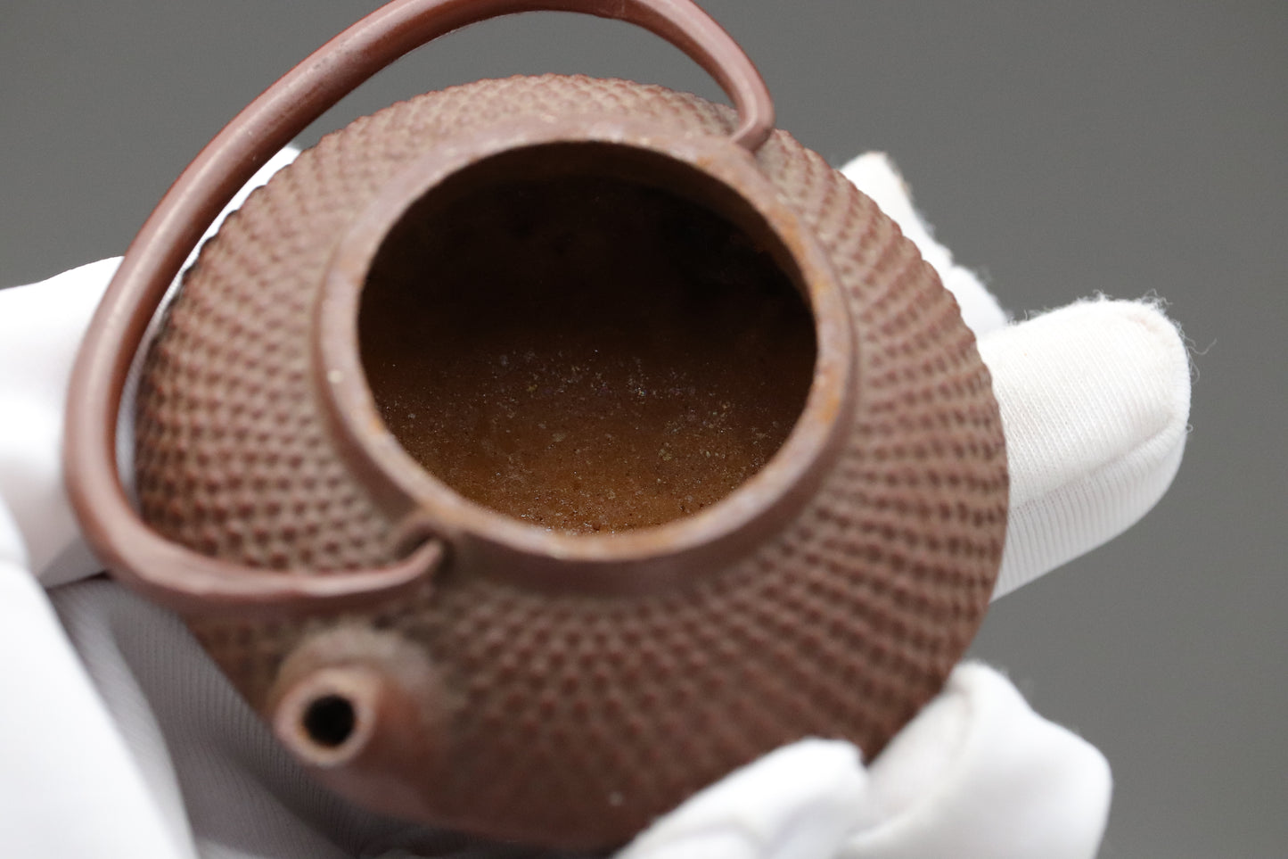 Miniature Japanese Cast Iron Tetsubin Ceramic Kyusu Teapots Set｜Authentic Antique Dollhouse Decor Accessory｜Tiny Collectible Wabi Sabi Art