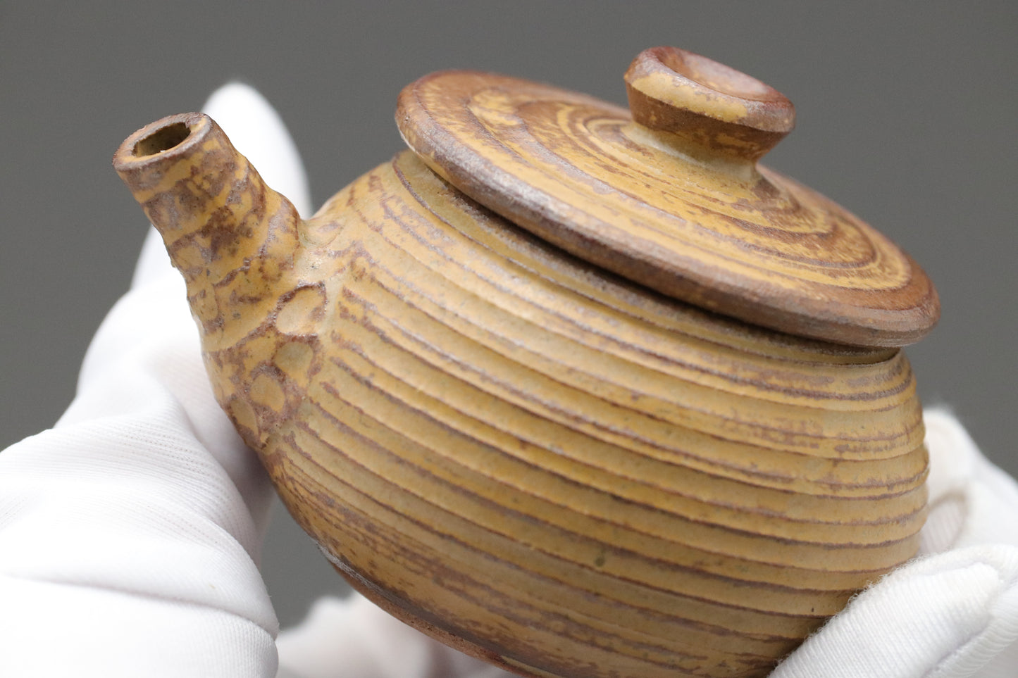 Miniature Japanese Cast Iron Tetsubin Ceramic Kyusu Teapots Set｜Authentic Antique Dollhouse Decor Accessory｜Tiny Collectible Wabi Sabi Art