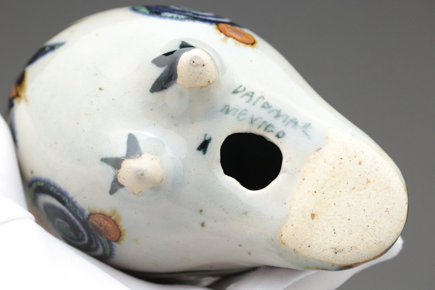Vintage Tonala Bird | El Palomar Mexico Pottery | Set of 2 | Hand Painted Ceramic | Mexico Folk Art | Studio Pottery | Animal Statue | Gifts