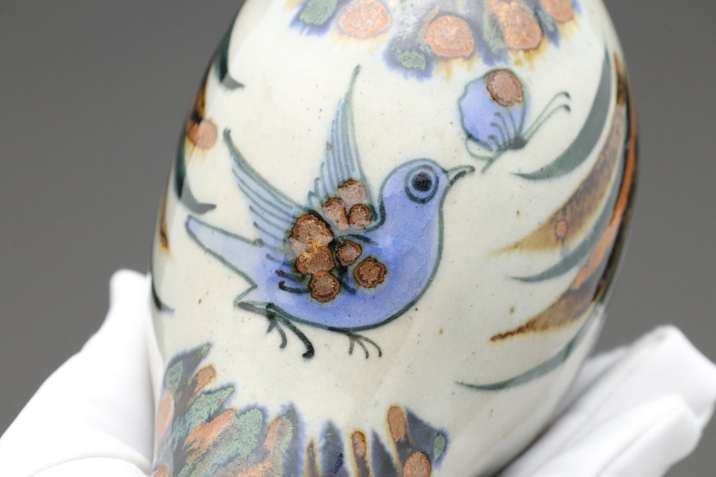 Vintage Tonala Bird | El Palomar Mexico Pottery | Set of 2 | Hand Painted Ceramic | Mexico Folk Art | Studio Pottery | Animal Statue | Gifts