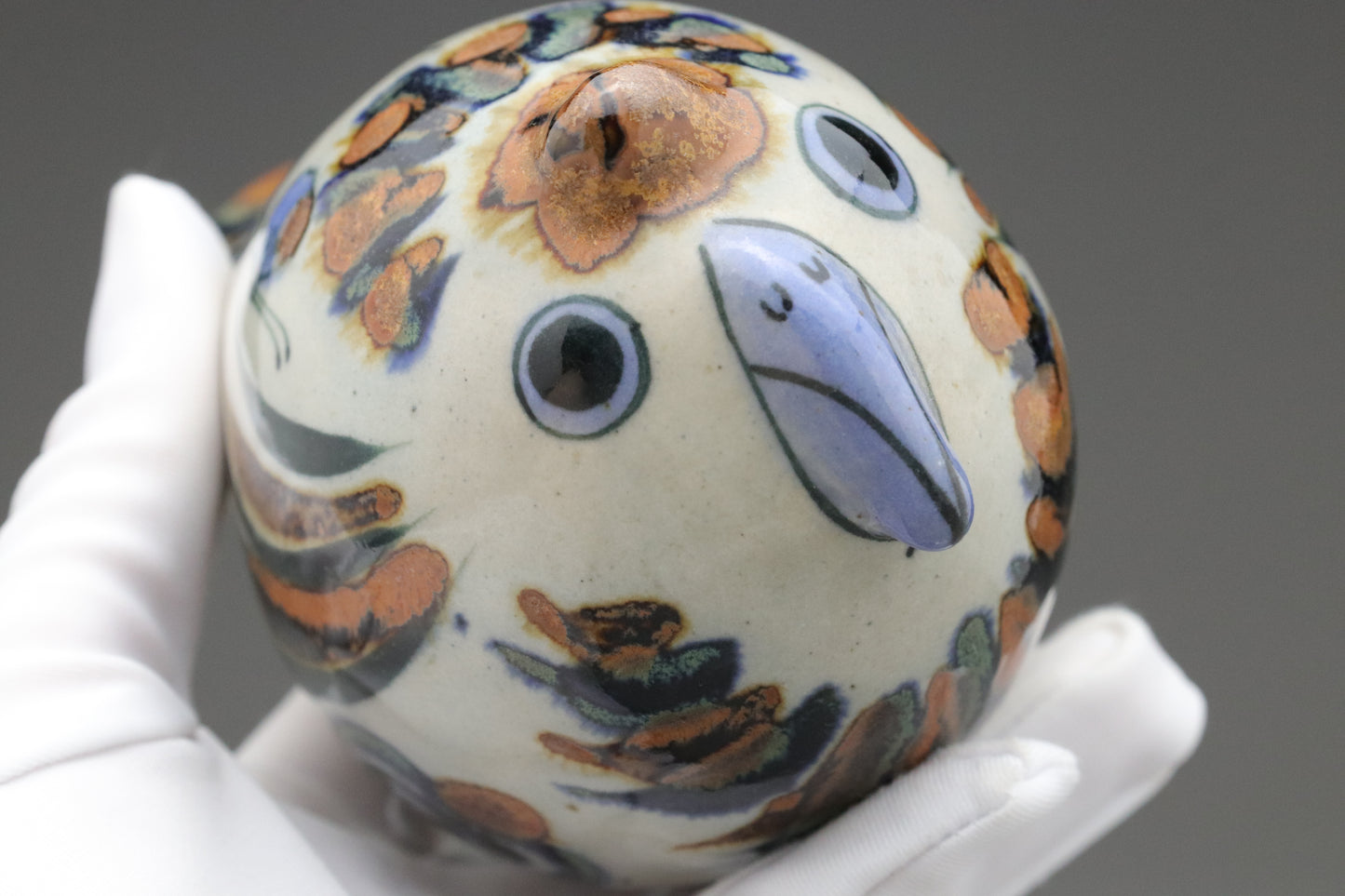 Vintage Tonala Bird | El Palomar Mexico Pottery | Set of 2 | Hand Painted Ceramic | Mexico Folk Art | Studio Pottery | Animal Statue | Gifts