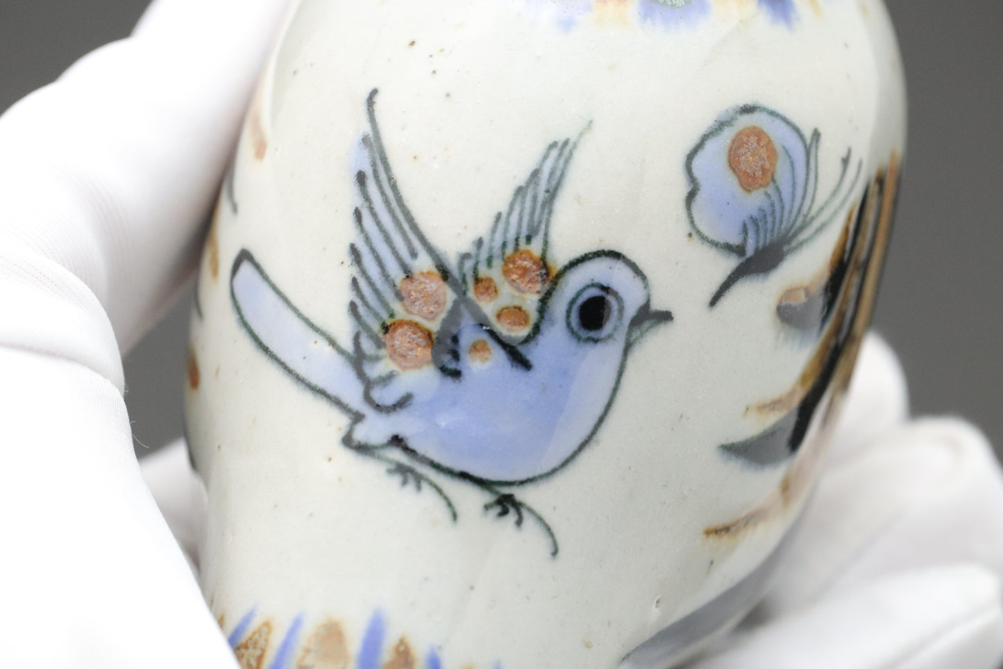 Vintage Tonala Bird | El Palomar Mexico Pottery | Set of 2 | Hand Painted Ceramic | Mexico Folk Art | Studio Pottery | Animal Statue | Gifts