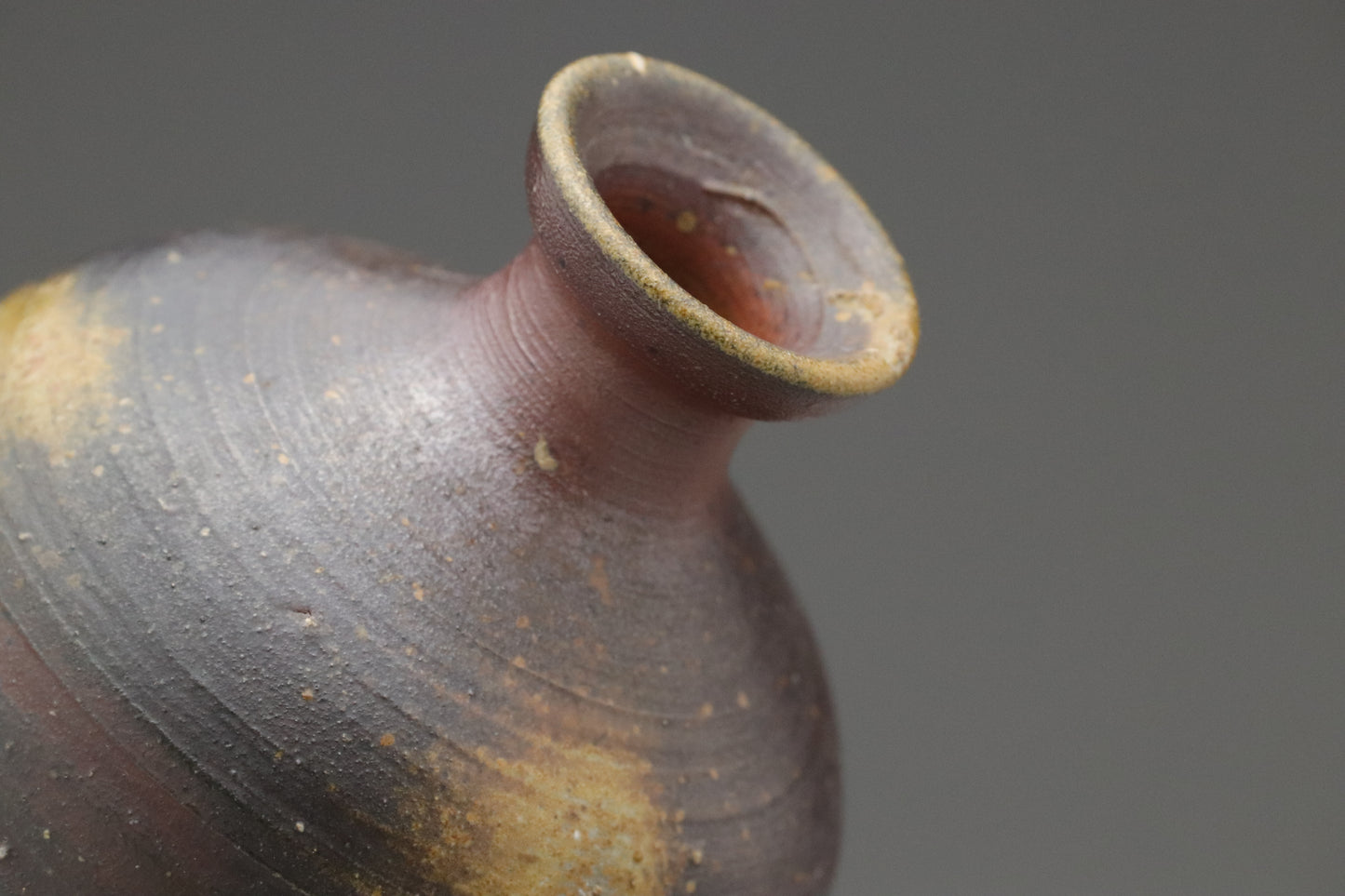 Japanese Bizen Ware | Tokkuri Sake Bottle | Wood Fired Pottery | Handmade Ceramic | Wabi Sabi Decor | Rustic Stoneware | Sake Decanter