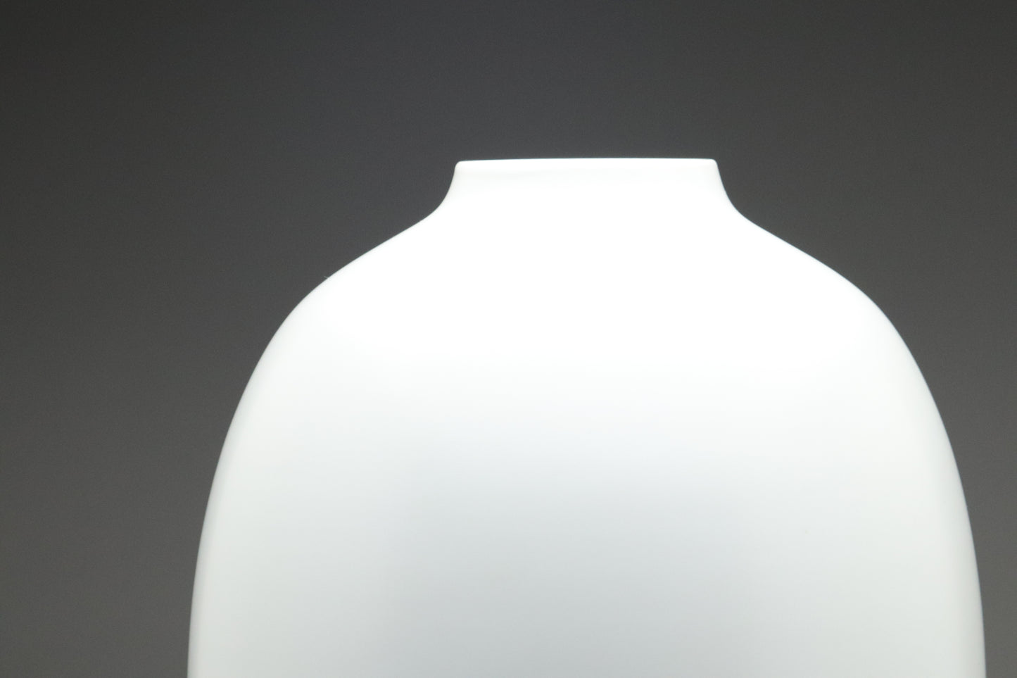Japanese Asao Takashima Modern Minimalist White Porcelain Ikebana Flower Vase Tomobako Contemporary Art Home Decor Gift Ovoid Ceramic Artist