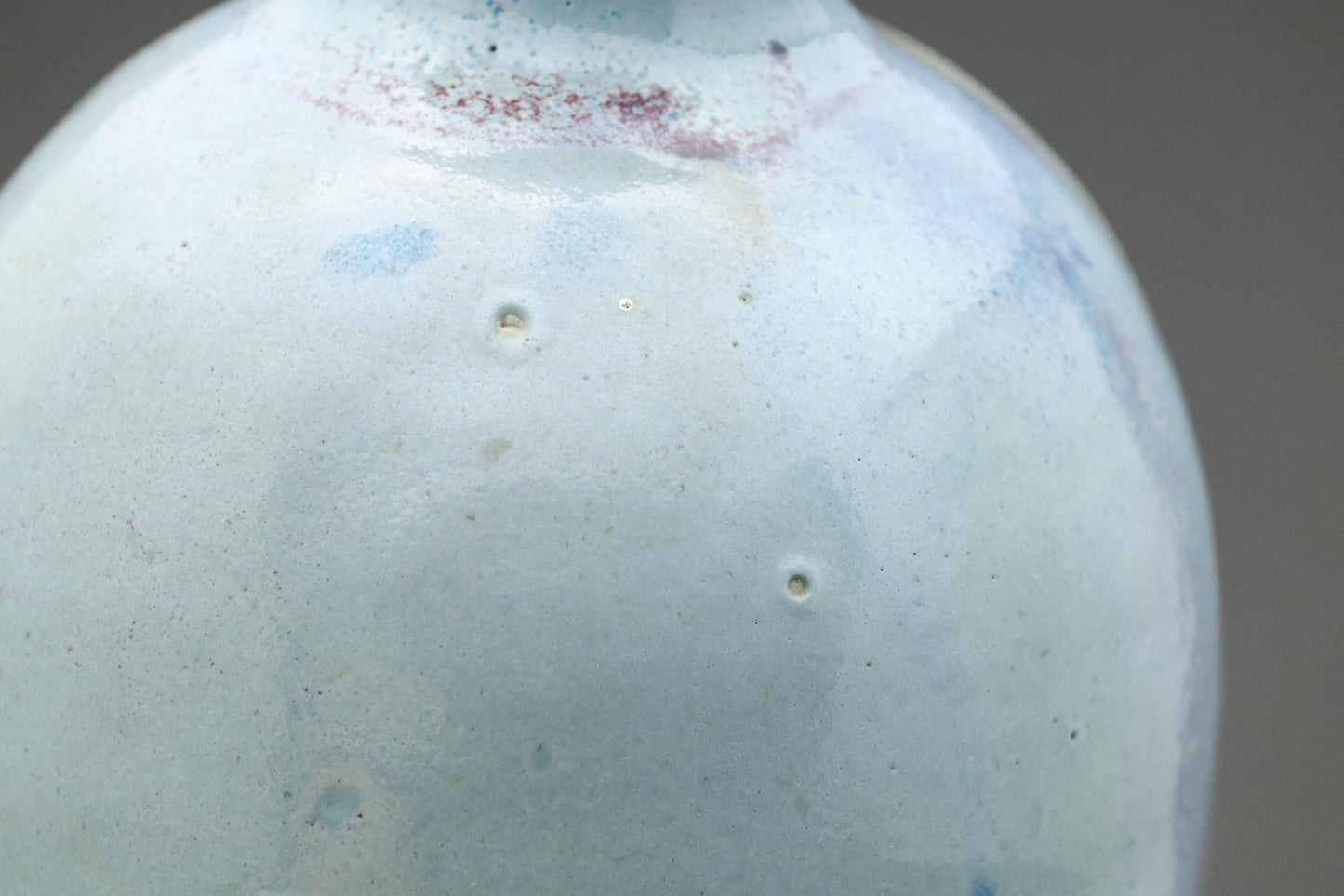 Blue Purple Pottery Vase | Handmade Pottery | Japanese Wabi Sabi | Small Bud Vase | Stoneware Flower Vase | Minimalist Zen Home Decor