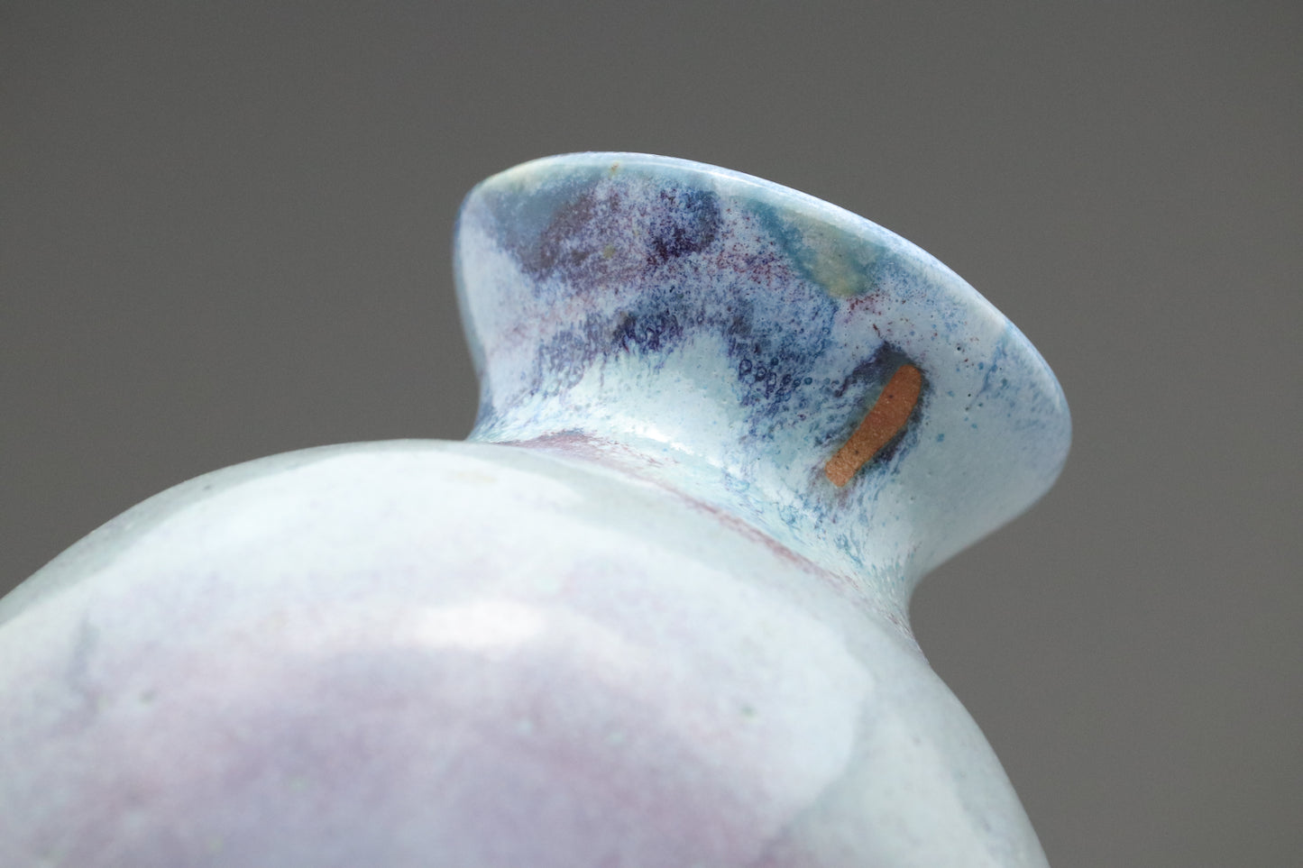 Blue Purple Pottery Vase | Handmade Pottery | Japanese Wabi Sabi | Small Bud Vase | Stoneware Flower Vase | Minimalist Zen Home Decor