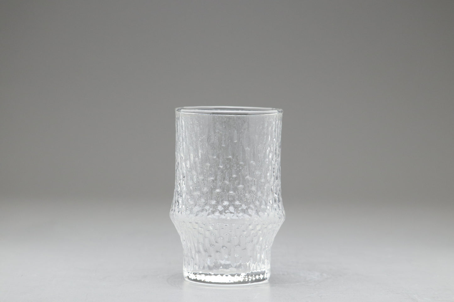 Vintage HOYA Glassware | Textured Clear Crystal Tumbler | Mid Century Modern Bark Glass | Japanese Highball | Retro Water Cup Barware 1pc On