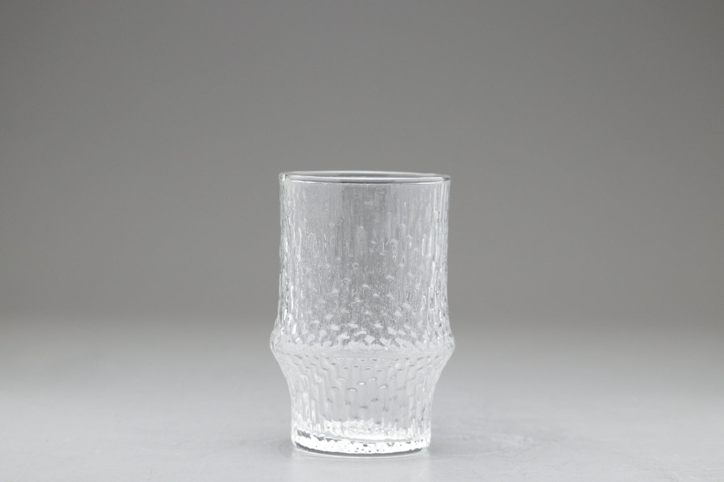 Vintage HOYA Glassware | Textured Clear Crystal Tumbler | Mid Century Modern Bark Glass | Japanese Highball | Retro Water Cup Barware 1pc On