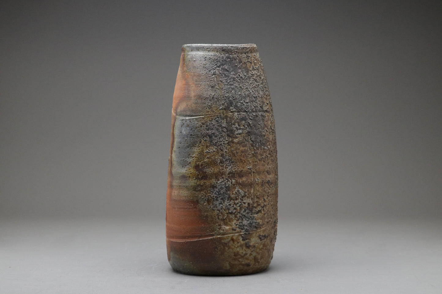 Japanese Bizen Ware | Flower Vase Hanairi | Handcrafted Wood Fired Pottery | Wabi Sabi Zen Home Decor | Studio Art with Signed Wood Box Gift