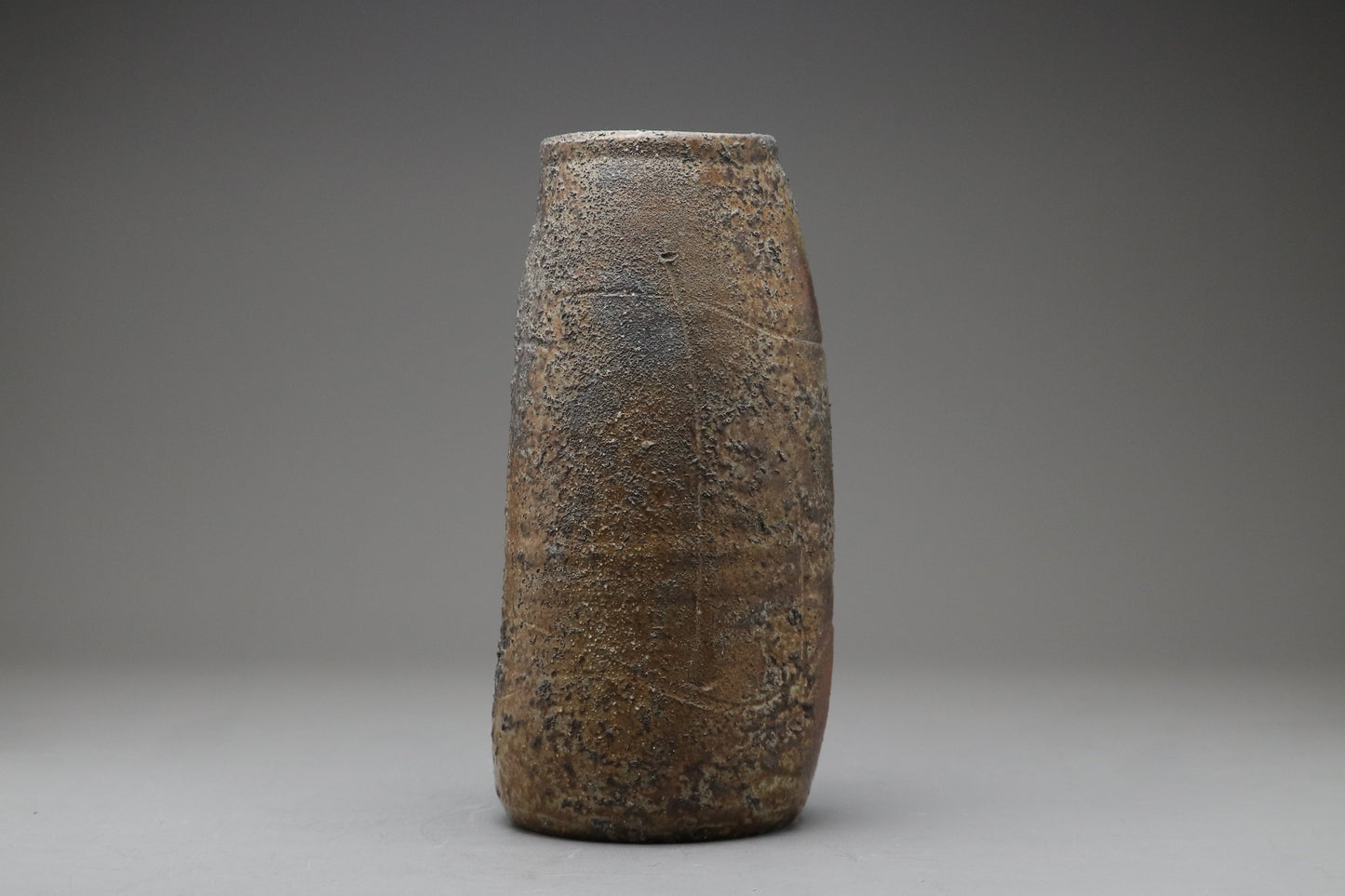 Japanese Bizen Ware | Flower Vase Hanairi | Handcrafted Wood Fired Pottery | Wabi Sabi Zen Home Decor | Studio Art with Signed Wood Box Gift