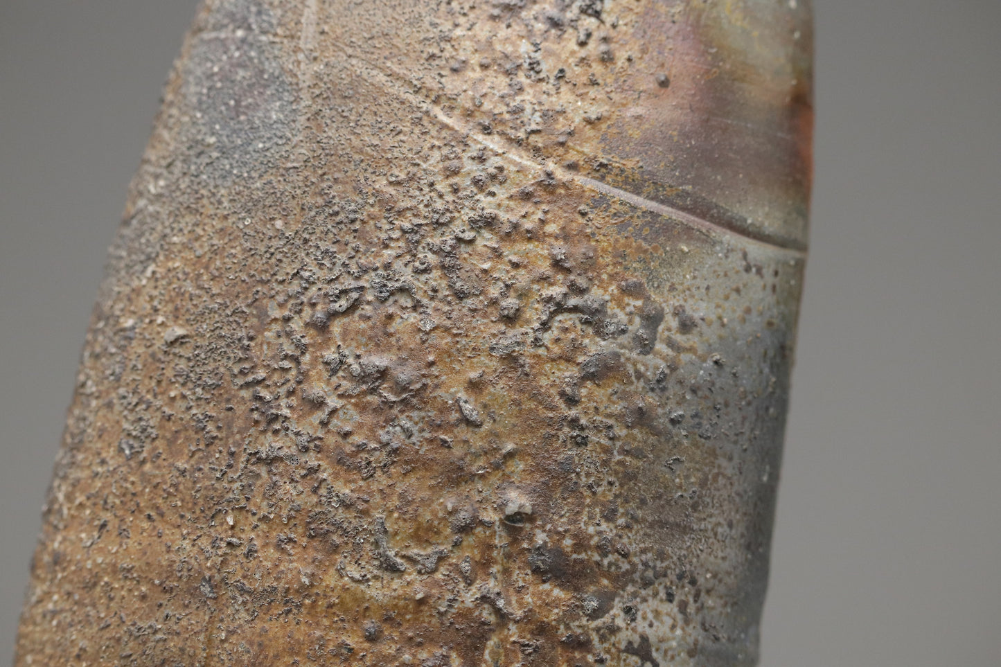 Japanese Bizen Ware | Flower Vase Hanairi | Handcrafted Wood Fired Pottery | Wabi Sabi Zen Home Decor | Studio Art with Signed Wood Box Gift