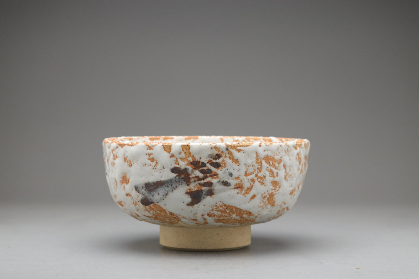 Large Japanese Mino Shino Pottery Bowl | Handmade Ceramic Serving Dish | Wabi Sabi White Glaze Stoneware | Rustic Kitchenware | Unique Gifts