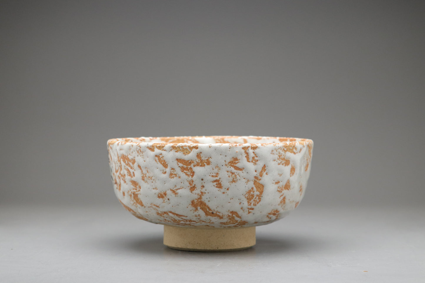 Large Japanese Mino Shino Pottery Bowl | Handmade Ceramic Serving Dish | Wabi Sabi White Glaze Stoneware | Rustic Kitchenware | Unique Gifts