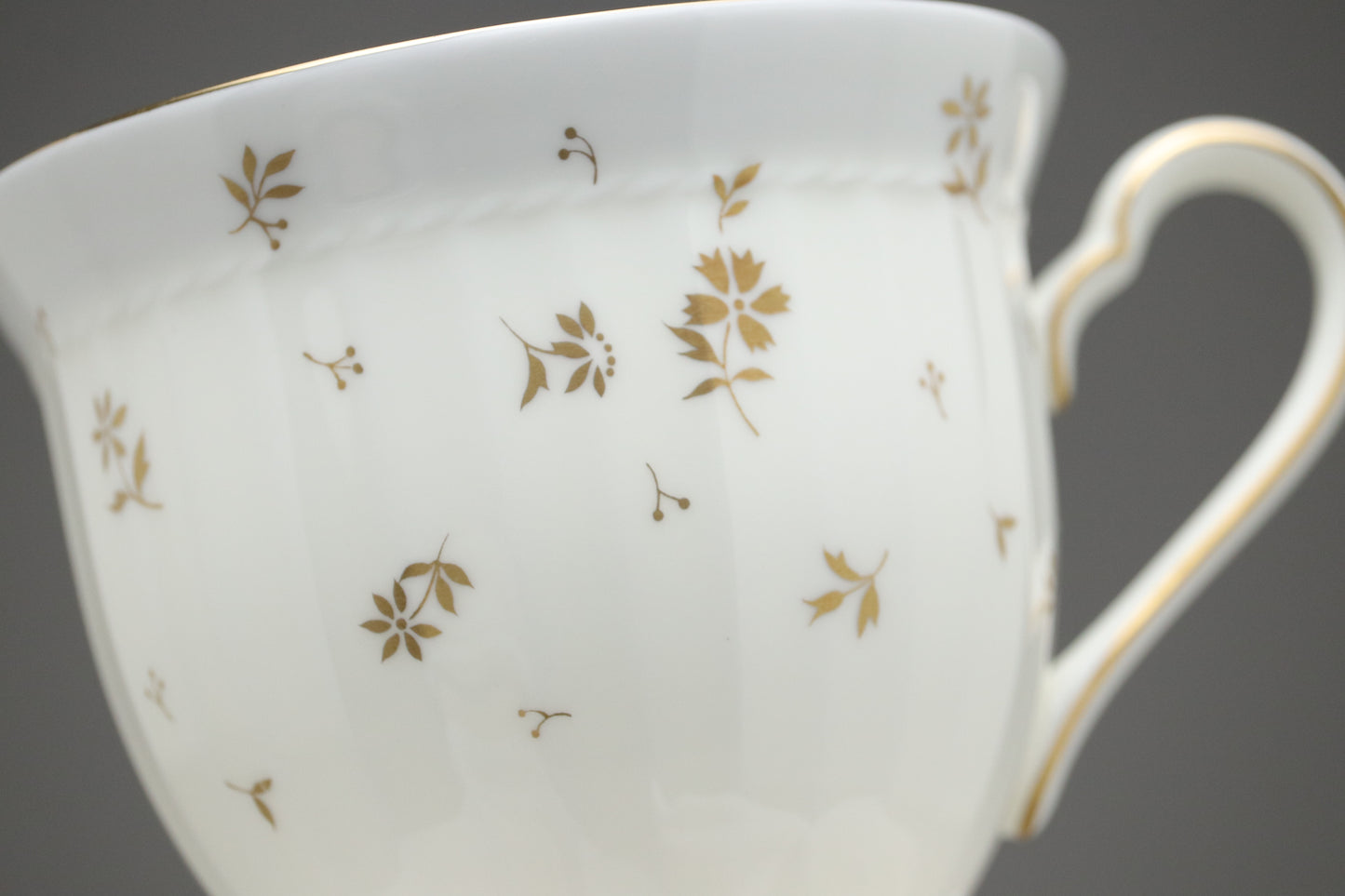 Vintage Narumi Bone China Tea Cup and Saucer Set of 2 | Cobalt Blue Gold Floral | Made in Japan | Elegant Teaware Gift | Fine Luxury Tea Set