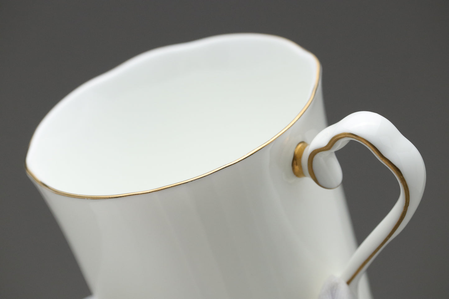 Givenchy Paris Bone China Cup and Saucer Set | Vintage White Gold Trim | Luxury Tea Coffee Mugs | French Designer Tableware | Chic Gift Idea