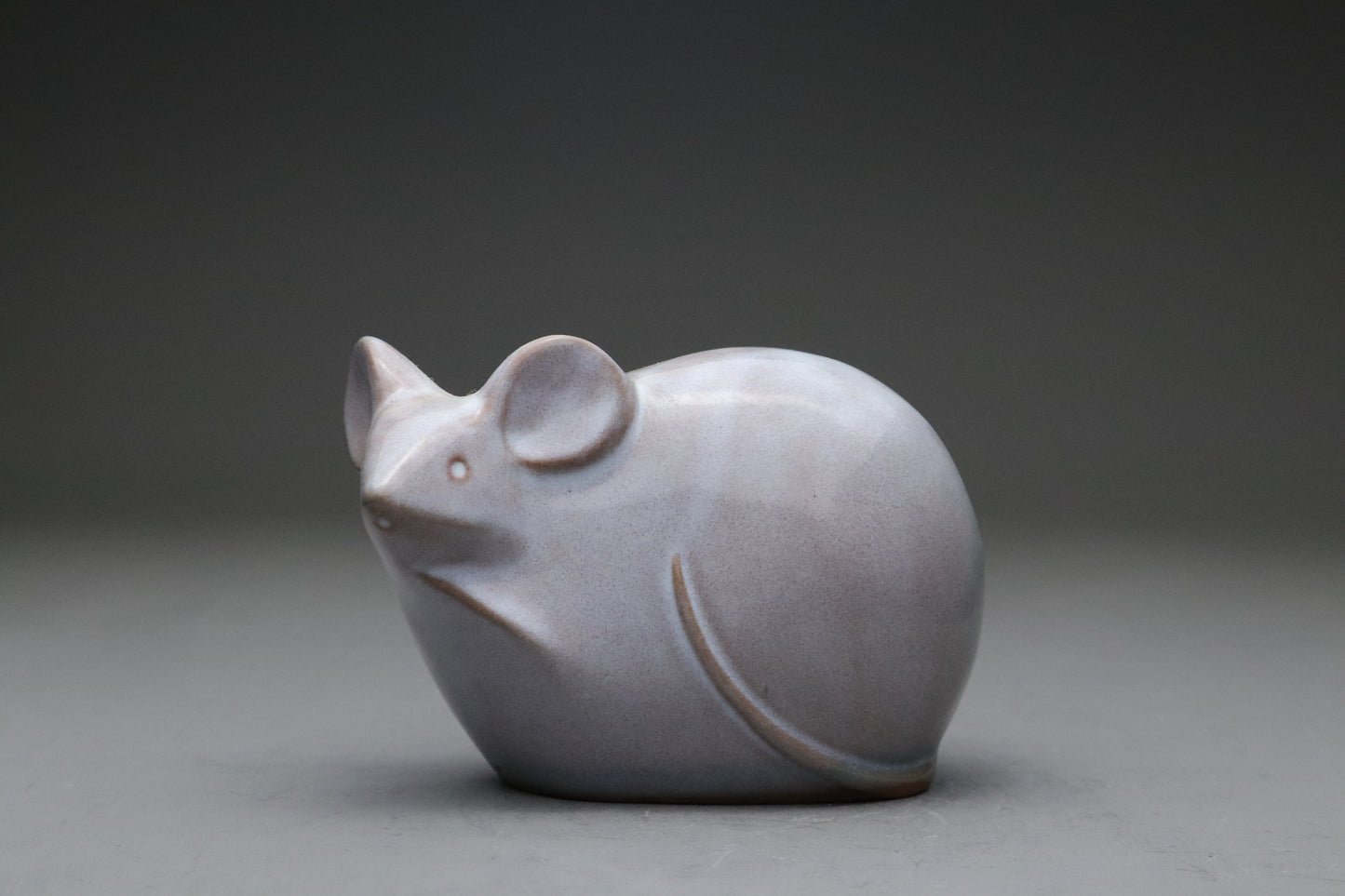 Japanese Ceramic Mouse Figurine | Year of the Rat | Lucky Charm | Fuku Nezumi | Zen Home Decor | Minimalist Animal Art Statue | Pottery Gift